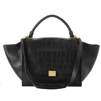 CELINE セリーヌ バッグ コピー ハンドバッグ 16954 3JLI 38NO ブラック（金具：ゴールド）